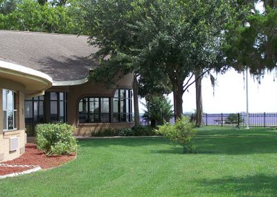 Buckeye Hall exterior overlooking the St Johns River