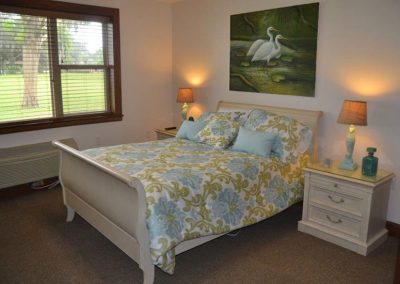 Buckeye Hall bedroom with large window and natural light