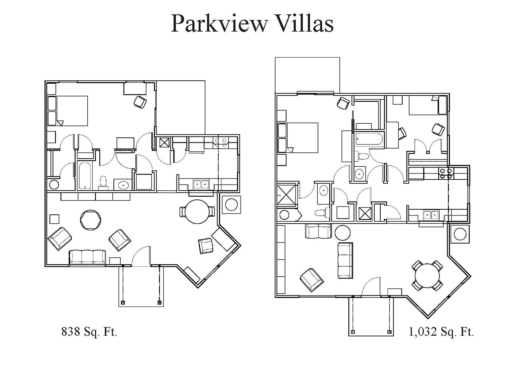 Parkview Villas Floor Plans