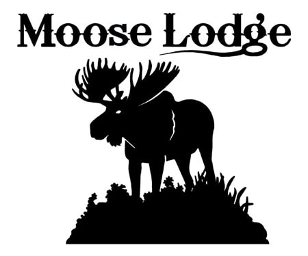 Loyal Order of the Moose logo - silhouette of a large moose.