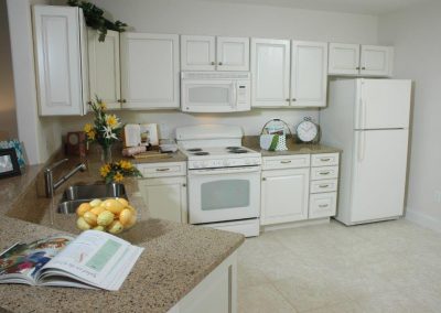 Riverside villa - Interior wrap kitchen with appliances