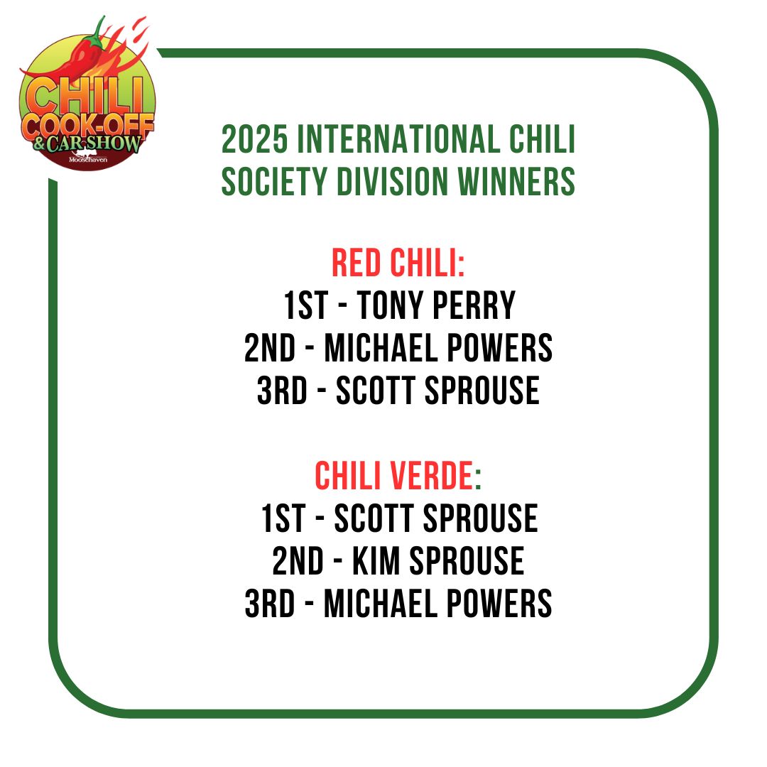 2024 Moosehaven Chili Cook-Off and Car Show People's Choice Winners