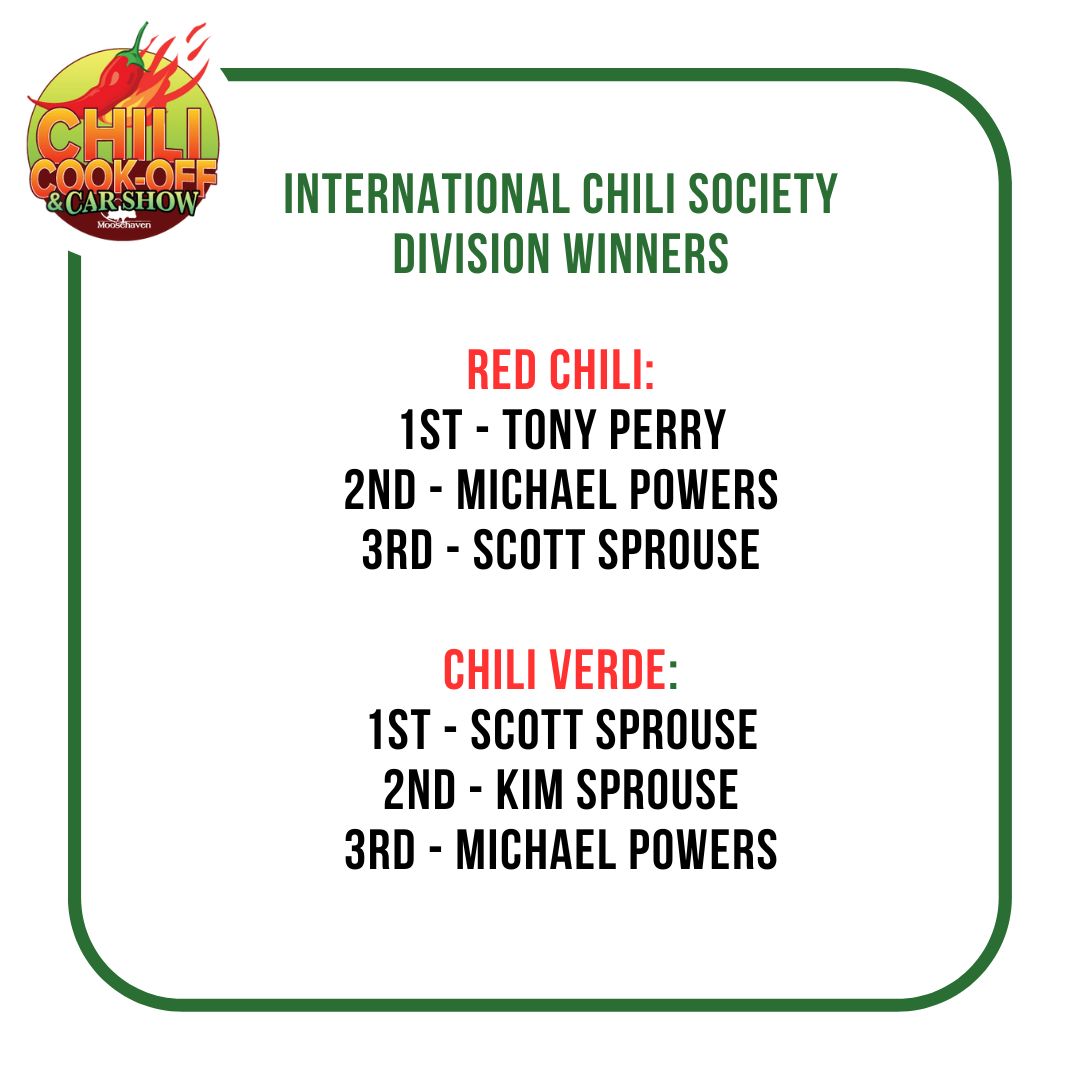 ics-winners-2025 2024 Moosehaven Chili Cook-Off and Car Show People's Choice Winners