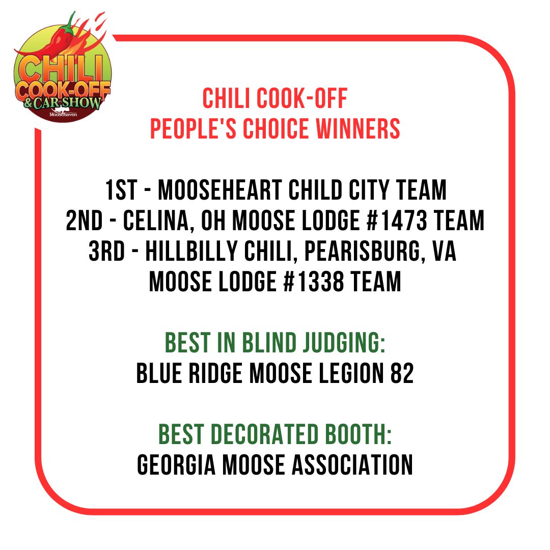 people-choice-2025 2024 Moosehaven Chili Cook-Off and Car Show People's Choice Winners